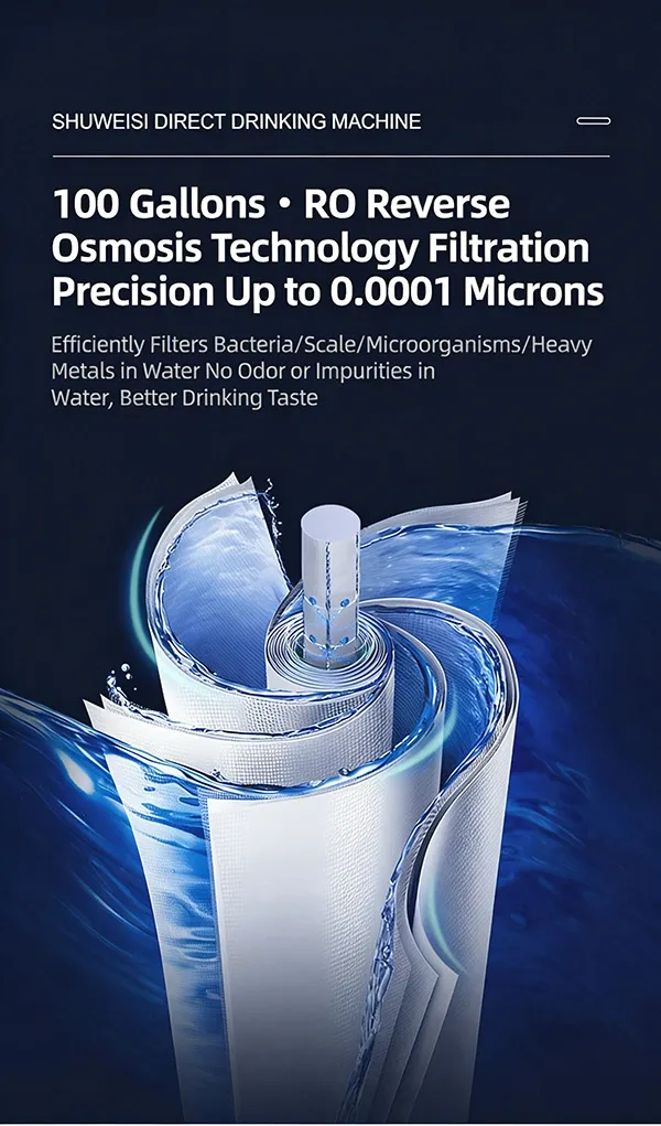 RO membrane and filter assembly